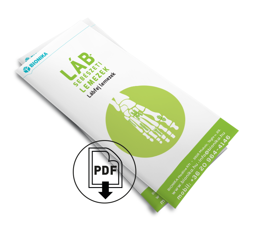 Kéz-és lábsebészeti lemezek trifold