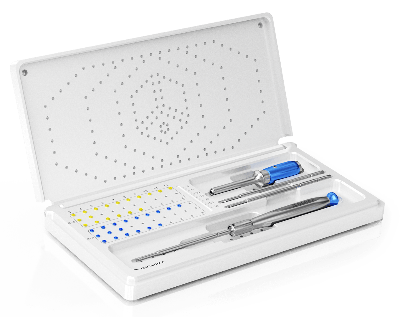 Ancora micro implantátumok 3 féle fej kialakítással.