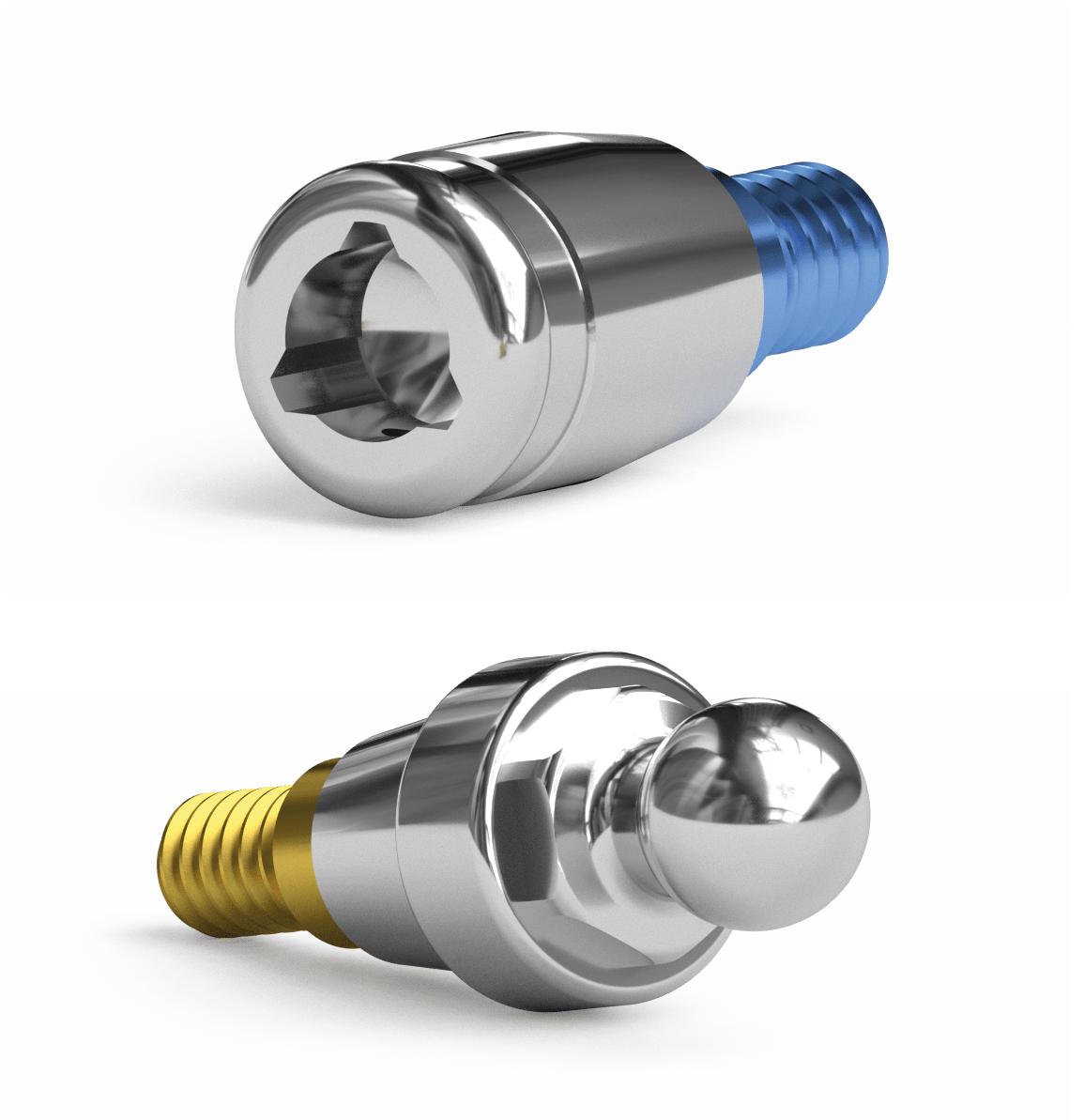 4. illustration: UNIFORM (Compatible) abutments for removable toothworks.