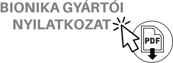 gyártói nyilatkozat gomb