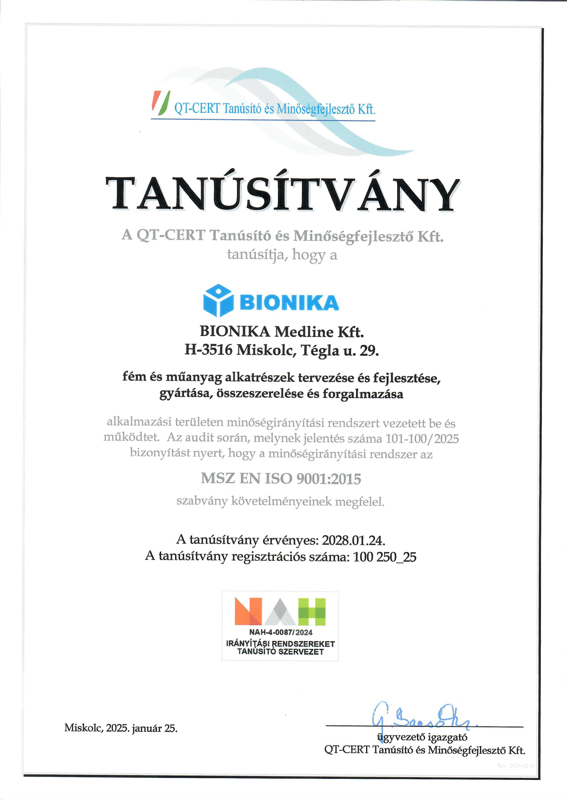 ISO 9001-2015 HUN - QT-CERT - 2028.01 ISO 9001-2015 HUN - QT-CERT - 2025.01.24