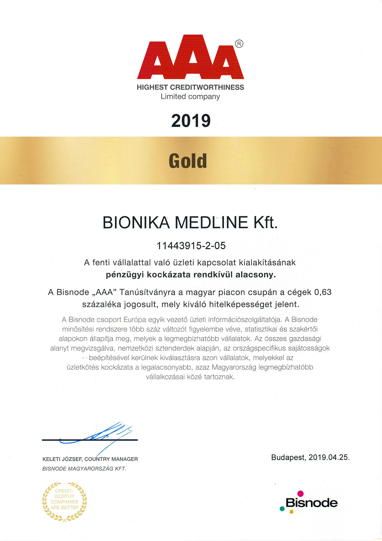 bisnode-2019 Bisnode AAA 2019