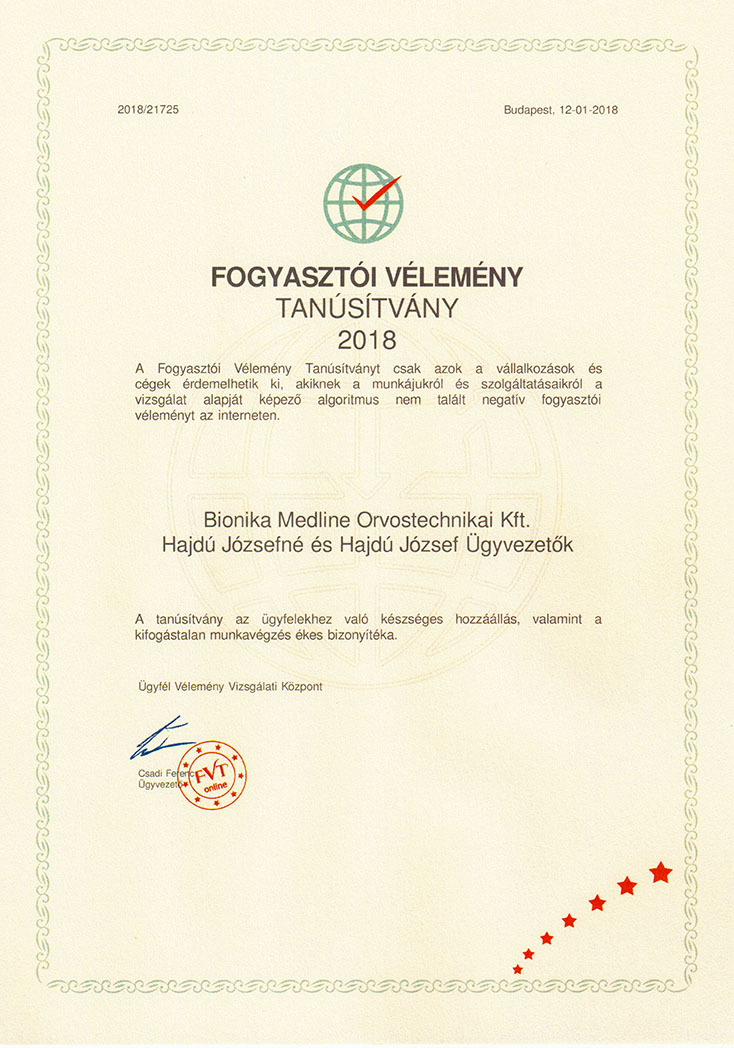 fogyasztoi-velemeny-tanusitvany-2018 Fogyasztói vélemény GOLD 2018